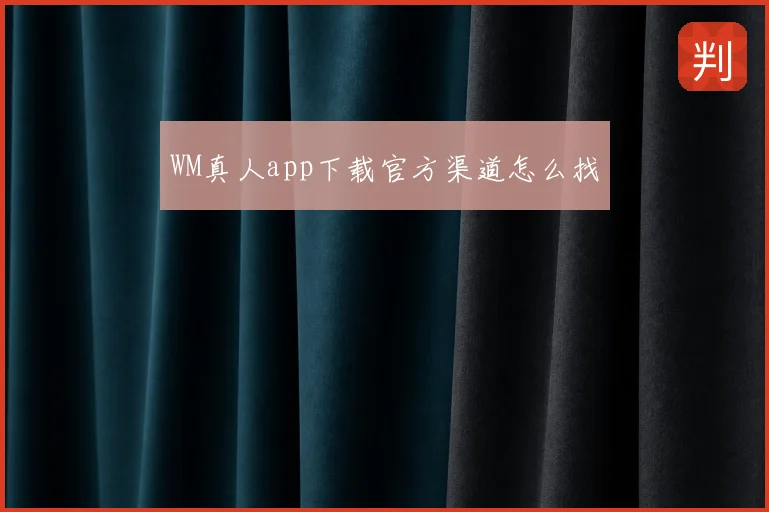 WM真人app下载官方渠道怎么找